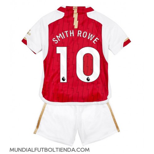 Camiseta Arsenal Emile Smith Rowe #10 Primera Equipación Replica 2023-24 para niños mangas cortas (+ Pantalones cortos)